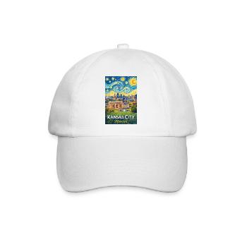 Kansas City Missouri - Baseballkappe - Weiß/Weiß - Vorne