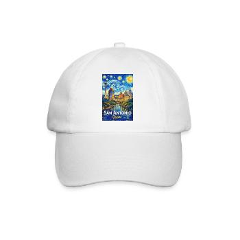 San Antonio Texas - Baseballkappe - Weiß/Weiß - Vorne