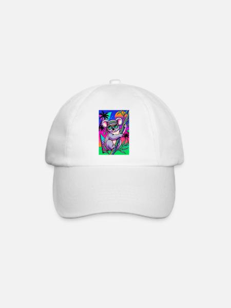 Koala - Baseballkappe - Weiß/Weiß
