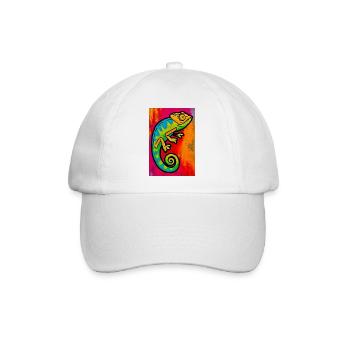 Chamäleon - Baseballkappe - Weiß/Weiß - Vorne