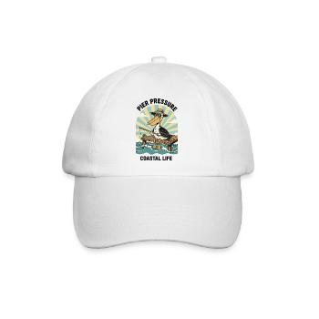 Pelican Fisherman Pier Pressure Coastal - Baseballkappe - Weiß/Weiß - Vorne