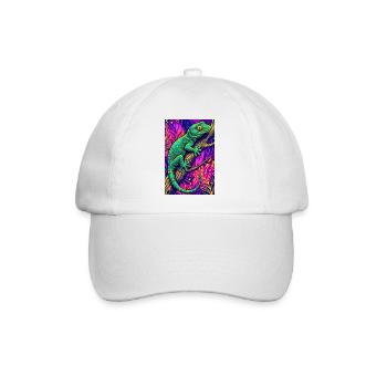Gecko - Baseballkappe - Weiß/Weiß - Vorne