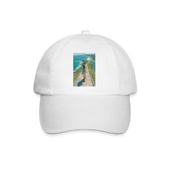 Coastal Crest Longboarder - Baseballkappe - Weiß/Weiß - Vorne