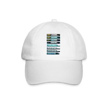 Neon Download Benachrichtigungsgrafiken - Baseballkappe - Weiß/Weiß - Vorne
