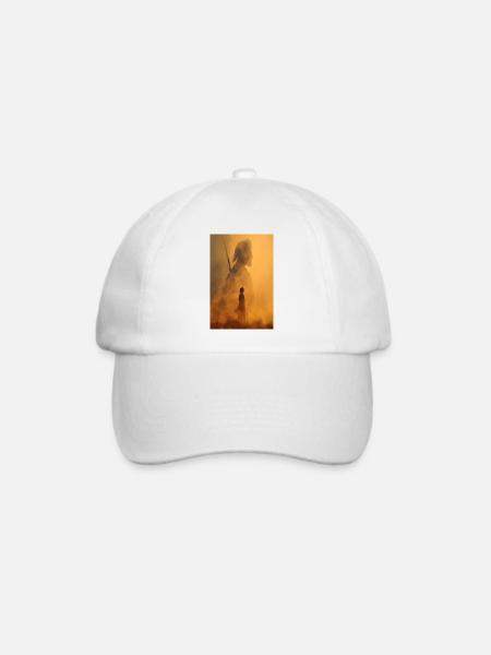 Ember-Krieger-Silhouette - Baseballkappe - Weiß/Weiß