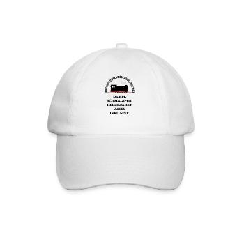 Dampf Schmalspur Herzinfarkt - Baseballkappe - Weiß/Weiß - Vorne