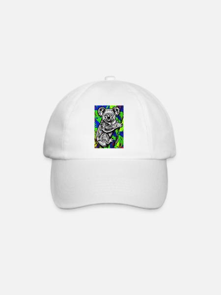 Koala - Baseballkappe - Weiß/Weiß