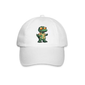 Aligator Comic Urlaub - Baseballkappe - Weiß/Weiß - Vorne
