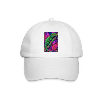 Gecko - Baseballkappe - Weiß/Weiß - Vorne