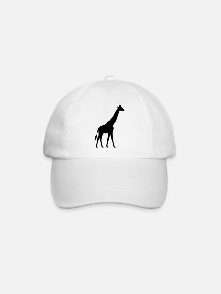 Giraffe - Baseballkappe - Weiß/Weiß