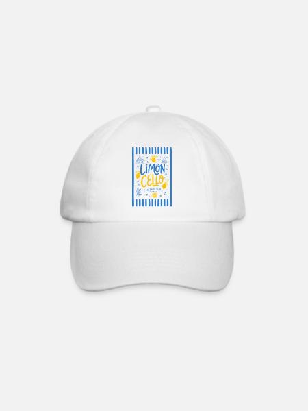 Limoncello - La dolce vita - Baseballkappe - Weiß/Weiß