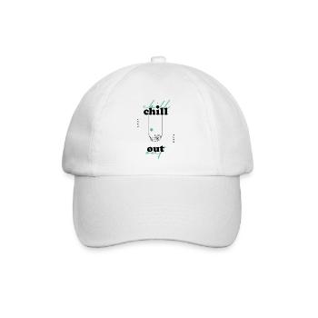 Chill Out  - Baseballkappe - Weiß/Weiß - Vorne