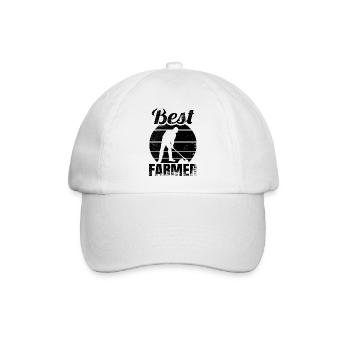 Best Farmer - Baseballkappe - Weiß/Weiß - Vorne