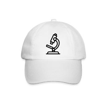 Mikroskop - Baseballkappe - Weiß/Weiß - Vorne