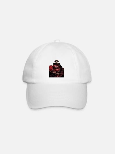 Elegantes Pafum-Motiv - Baseballkappe - Weiß/Weiß