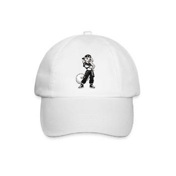 Coole Frau, Hermine - Baseballkappe - Weiß/Weiß - Vorne
