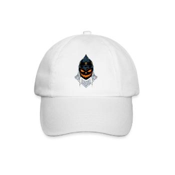 Kürbisritter Halloween - Baseballkappe - Weiß/Weiß - Vorne