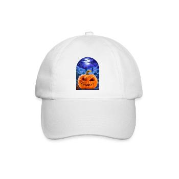 Halloween Pumpkin - Baseballkappe - Weiß/Weiß - Vorne