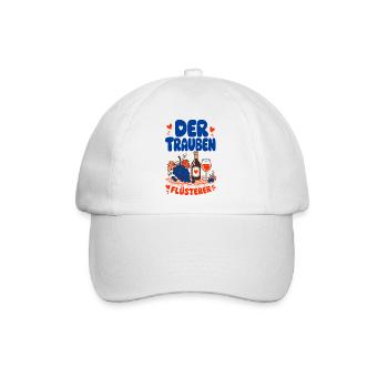 Wein Der Traubenflüsterer Weinkenner - Baseballkappe - Weiß/Weiß - Vorne