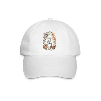 Träume groß Koala Känguru Australien Aquarell - Baseballkappe - Weiß/Weiß - Vorne
