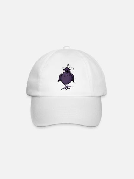 Monster Raven Charakter - Baseballkappe - Weiß/Weiß