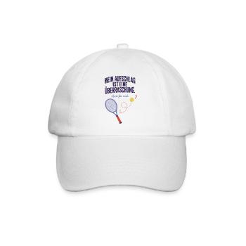 Aufschlag Überraschung Auch für mich Tennis - Baseballkappe - Weiß/Weiß - Vorne
