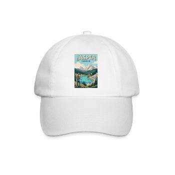 Erleben Sie Mountain Adventure und Jasper in Kanada - Baseballkappe - Weiß/Weiß - Vorne