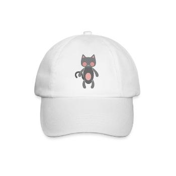 Kawaii Stitch Cat - Baseballkappe - Weiß/Weiß - Vorne