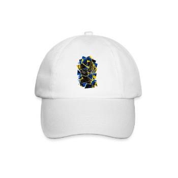 Balaclava_gul_blaa - Baseballkappe - Weiß/Weiß - Vorne