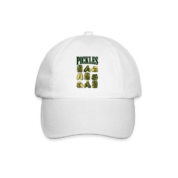 Gurkenraster - Baseballkappe - Weiß/Weiß - Vorne