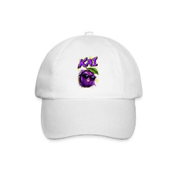 KAI Plum Graffiti Sonnenbrillen-Design - Baseballkappe - Weiß/Weiß - Vorne