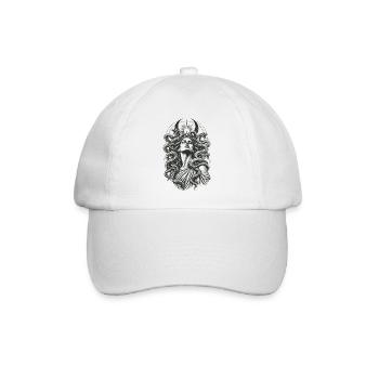 Medusa Schlangen Feminismus Gorgone Mythologie - Baseballkappe - Weiß/Weiß - Vorne