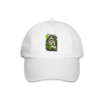 Für immer war eine Lüge - Baseballkappe - Weiß/Weiß - Vorne