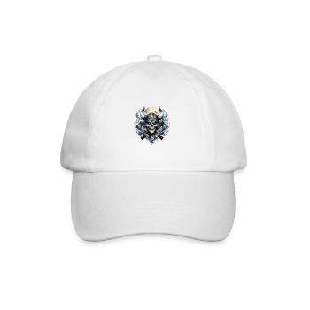 Nebelviking Schädel - Baseballkappe - Weiß/Weiß - Vorne