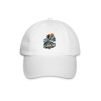 Above_the_Cloudline_Vintage_Mountain_Running_De - Baseballkappe - Weiß/Weiß - Vorne