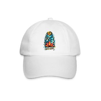 Lotuswelle - Baseballkappe - Weiß/Weiß - Vorne