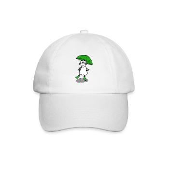 Schaf mit Gummistiefel - Baseballkappe - Weiß/Weiß - Vorne