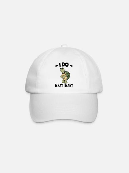 Schildkröten - Baseballkappe - Weiß/Weiß