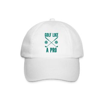 Golf - Golfclub Goldspieler Birdie Elite Luxus - Baseballkappe - Weiß/Weiß - Vorne