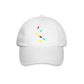Pfanne Symbol - Baseballkappe - Weiß/Weiß - Vorne