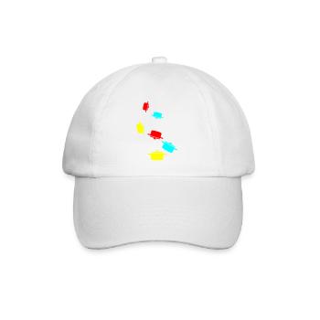 kochtopf Symbol - Baseballkappe - Weiß/Weiß - Vorne