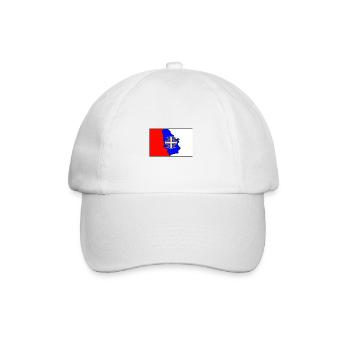 srbija umrisse - Baseballkappe - Weiß/Weiß - Vorne