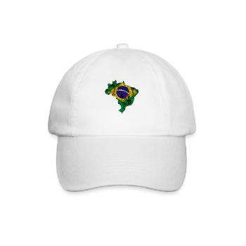 brazil - Baseballkappe - Weiß/Weiß - Vorne