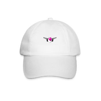 Unicorn guns .png - Baseballkappe - Weiß/Weiß - Vorne