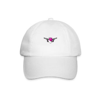 Desert Eagl Unicorn .png - Baseballkappe - Weiß/Weiß - Vorne