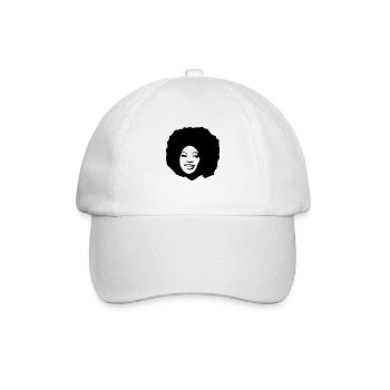 AFROKOPF - Baseballkappe - Weiß/Weiß - Vorne
