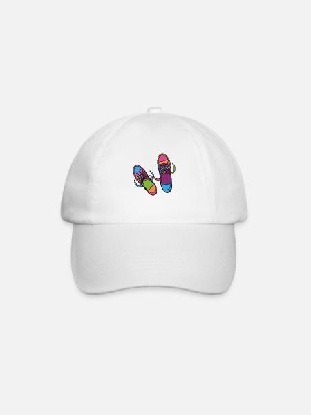 Hipster Schuhe - Baseballkappe - Weiß/Weiß
