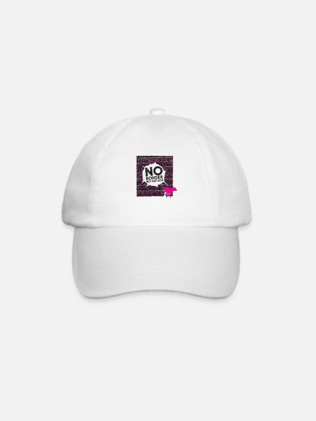 Keine Nation - keine Grenzen - Baseballkappe - Weiß/Weiß
