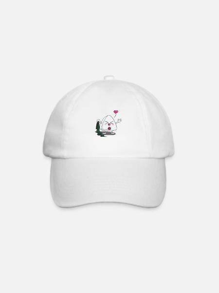 Onigirp - strip - Baseballkappe - Weiß/Weiß