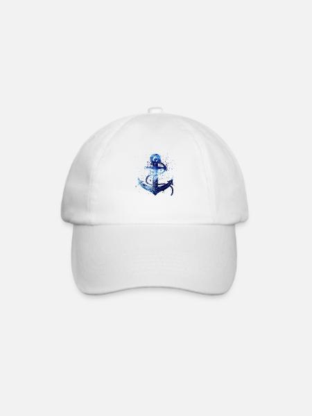 Anker - Baseballkappe - Weiß/Weiß